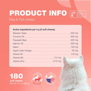 Dog Flea And Tick Treatment Chews FleaTick Prevention For Dogs Chewables Natural Dog Flea & Tick Control Soft Treats Immune Support Supplement CANNOT Be Listed For Sale On Amazon
