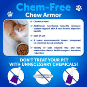 Flea Treatment For Cats Natural Flea And Tick Prevention Supplement For Cats Kittens Chewable Daily Oral Pills With Vitamins 135 Soft Chews Skin & Coat Dental Treats Digestion